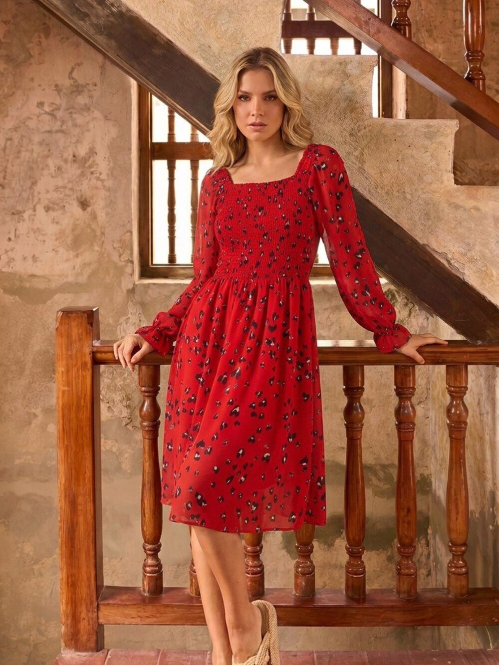 Art Class Red Dress